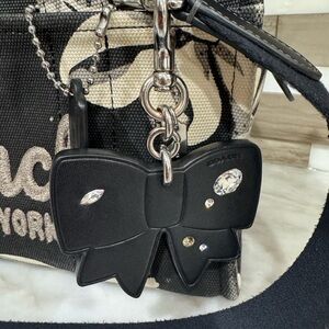 Coach Black Bow Charm